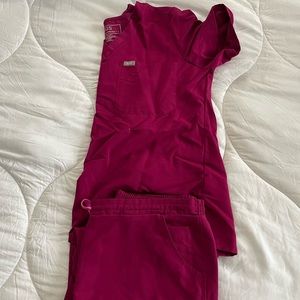 Figs Hot Pink Top and Yola Bottom